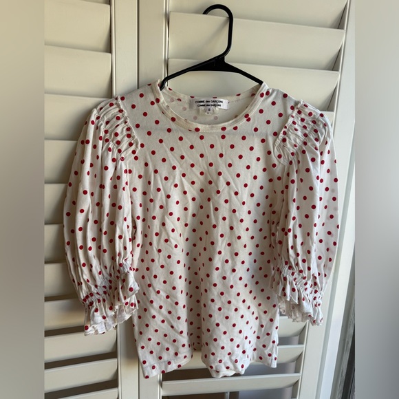Comme des Garçons Red Polka Dot Tee